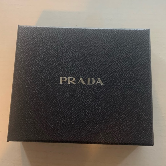 Prada Saffiano Leather Light Blue Card Holder - Picture 2 of 4
